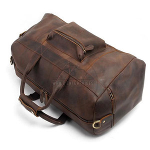 Nueva llegada bolsa de lona de cuero personalizable gran capacidad cierre de cremallera ligero característica duradera precio para su propio diseño - Product Image 3