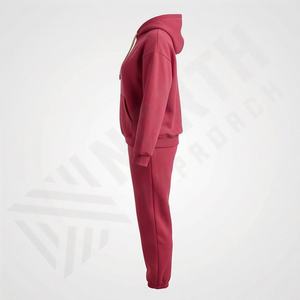 Conjunto Deportivo de Dos Piezas para Mujer, Estilo 2025, Chaqueta Cortavientos con Capucha y Estampado, Cierre con Cordón, 100% Poliéster - Product Image 3