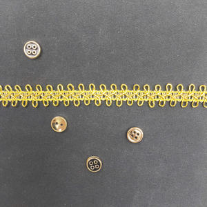 Dentelle Métallique Unique de 1 cm de Largeur, Motif Paisley Écologique, Design Traditionnel et Vintage - Product Image 3