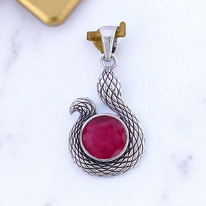 จี้ทับทิม925คลาสสิกเงินสเตอร์ลิงทันสมัยพร้อมของขวัญเครื่องประดับ - Product Image 2