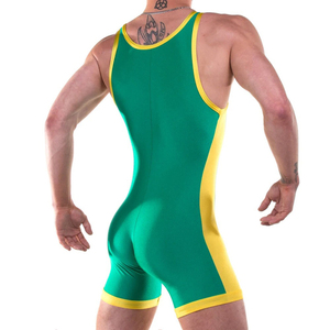 Hot Sale <b>Men's</b> Reversible Heavyweight Polyester Wrestling Singlet Custom Plain Dyed <b>Bodysuit</b> with Printed Sportswear - Product Image 5