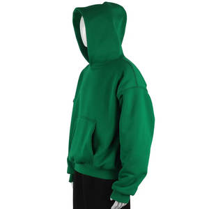 2024 nueva moda de invierno elegante y cómodo hombres pulóver polar con capucha etiqueta privada personalizada cuello estampado bolsillo frontal sudaderas con capucha - Product Image 6