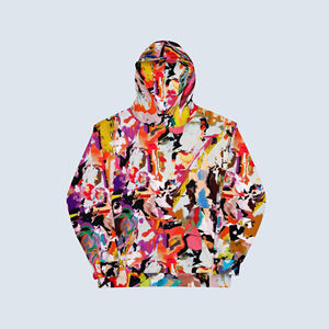 Sudadera con Capucha de Forro Polar con Estampado Digital Personalizado de Invierno, Ropa Urbana de Moda OEM, Etiqueta Privada, Tejido Transpirable - Product Image 1