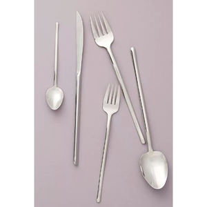 Ensemble de couverts faits à la main en acier inoxydable fini argenté pour restaurant de mariage et centre de villégiature de l'Inde - Product Image 2