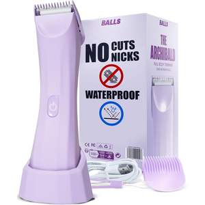 Tondeuse corporelle sans fil 100 % étanche pour femme, utilisation humide/sèche, sans coupures, lames en acier inoxydable remplaçables, alimentation USB - Product Image 6