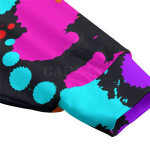 Sudadera con capucha y cremallera de cara completa para hombre de alta calidad hecha a medida con Material de poliéster de algodón de retazos diseño elegante para el invierno - Product Image 5