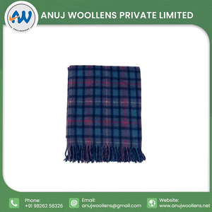 ผ้าห่มปิกนิกดีไซน์ใหม่ปี 2023 ผ้าห่มปิกนิกขนสัตว์คุณภาพสูง ผ้าห่มขนสัตว์นุ่มสบายสำหรับขาย - Product Image 6