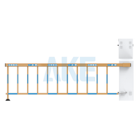 Barrière automatique AKE avec caméra ANPR, système de gestion du stationnement, écran LCD, verre trempé AG, IP54, moteur sans balais, TCP/IP
