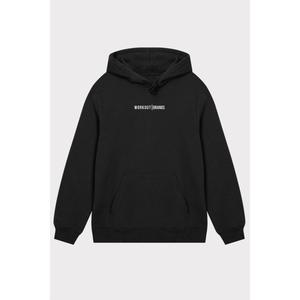 Sweat à capuche noir de qualité supérieure coupe ample Type sweat à capuche en laine pour filles et garçons portent le pull le plus tendance imprimé uni - Product Image 6