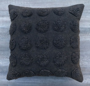 Funda de Cojín Hecha a Mano Boho Dot Festival para Sofá, Almohada de Algodón Tejido Suave 100%, Vintage, Sala de Estar, Dormitorio, Indio - Product Image 4