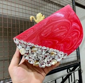 Haute qualité bohème dame sac à main meilleure agate pochette résine fini XL perle mariage fête pour anniversaire conception mode - Product Image 4