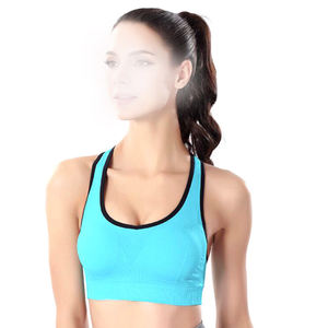 Sujetador deportivo personalizado para mujer 2023, Tops cortos de Yoga para gimnasio de alta calidad, equipo de entrenamiento de Fitness activo transpirable cómodo para - Product Image 2