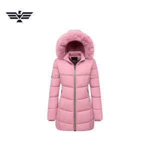 Veste matelassée respirante pour femme, capuche en cuir, épaisse, chaude pour l'automne, rembourrage en polyester, coque en nylon, couleur personnalisée - Product Image 3