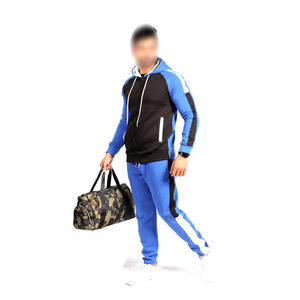 Bleu Noir Contraste Couleur Bon Fournisseur Plus Haute Qualité 2025 Nouvelle Arrivée Meilleur Matériel Utilise Hommes Fitness Survêtements BY WAKIN WEAR - Product Image 2