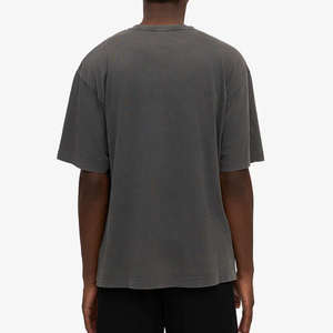 Camiseta de Hombre de Lona de Secado Rápido Ecológica con Logotipo Personalizado, 100% Algodón, Corte Holgado, Estilo Urbano, Gimnasio, Estampada, Lavada al Ácido - Product Image 3