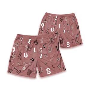 Shorts de sport en maille de coton polyester écologique été 2025, design imprimé par sublimation personnalisé, usage décontracté - Product Image 6