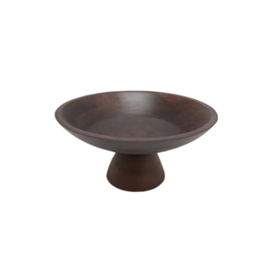 Tazón de fruta de forma redonda de madera decorativa esmaltada para utensilios de cocina de mesa ensaladera Hogar y hoteles comida y aperitivos cuencos para servir - Product Image 3