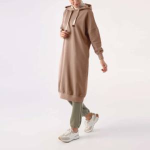 Active Modest Islamic Women's Sports Gym Hoodie with Long Hood Autumn/Winter 100% Cotton Quick-<b>Drying</b> Workout <b>Clothing</b> - Product Image 6