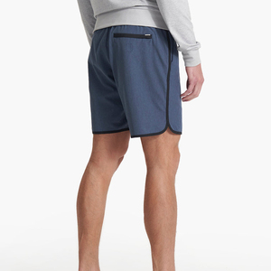 กางเกงขาสั้นสำหรับผู้ชายแบบพรีเมี่ยมยืดได้4ทางผ้าแคนวาสแบบถักเอวกลางระบายอากาศได้แบบลำลองมีกระเป๋า - Product Image 5