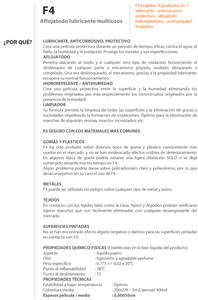 Spray Lubrificante Multiuso F4, 400ml (Faren 974003) - Product Image 2