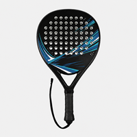 JAS Oferta Especial Raqueta de Pádel Personalizada de Fibra de Carbono, Fabricación OEM, Para Principiantes, 360g, Acabado Texturizado, Punto Dulce Grande, Núcleo de EVA, Poliéster