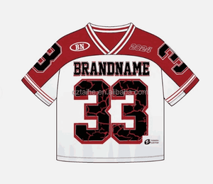 Custom Made Luxury Streetwear <b>Oversized</b> <b>V</b> <b>Neck</b> Soccer Cropped Boxy Cropped <b>T</b> <b>Shirt</b> Mesh Football Jersey For Men - Product Image 3