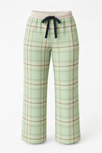 Pantalon de pyjama décontracté pour femme, écologique, respirant, à devant plat, à jambes larges, avec cordon de serrage, tissu doux, OEM ODM Factory - Product Image 5