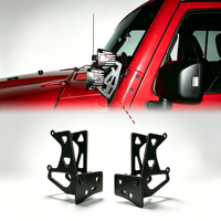 Supports de fixation pour éclairage de capot LED Wind Winner A-pillar pour Jeep Wrangler JK 2007-2018