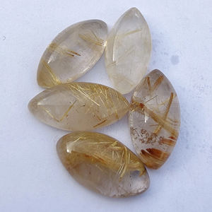 อัญมณีทรงเหลี่ยมสีทองธรรมชาติทรงหลังเรียบปรับเทียบได้ในทุกขนาด - Product Image 5