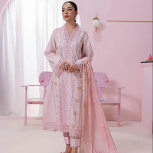 Vestidos de fiesta de boda personalizados para mujer, atractivos trajes Shalwar Kameez de estilo indio, decoración de encaje para adultos, logotipo personalizado - Product Image 1