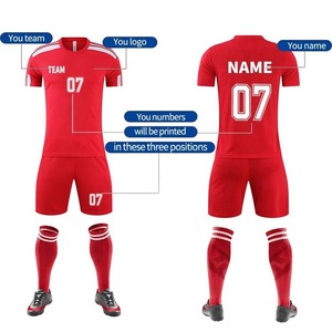 Kit de football personnalisé Uniformes de football T-shirts de football Kits de football Maillots de football T-shirts de football personnalisation OEM - Product Image 1
