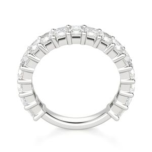 Princess Cut Half Eternity Wedding Band para mujer - Product Image 2