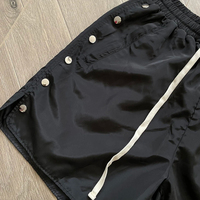 Pantalones Cortos Deportivos Personalizados 100% Algodón Transpirable Ecológico de Lona 220g con Serigrafía, Cintura Alta y Cordón Ajustable para Hombre