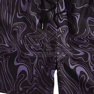 กางเกงขาสั้นพิมพ์ลายพิมพ์ซับลิเมชันสีพื้นสำหรับผู้ชายกางเกงขาสั้นแนวสตรีทสวมใส่ลำลองโลโก้ตามสั่ง - Product Image 5