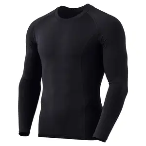 Rash Guard Shirts Swimming Rash Guard Compression Men's Cool Dry Long Sleeve Compression Shirts Active Wear