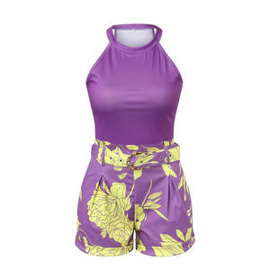 Conjunto de Shorts de Verano para Mujer, Estilo Urbano, Lona Sólida, Ligero, Transpirable, de Secado Rápido, Personalizable - Product Image 3