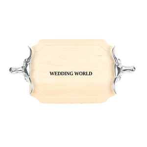 Bandeja de chocolate de madera de nuevo diseñador con asa hecha a mano Venta caliente Artículos DE BODA Venta al por mayor Bandeja de chocolate nueva de lujo - Product Image 5