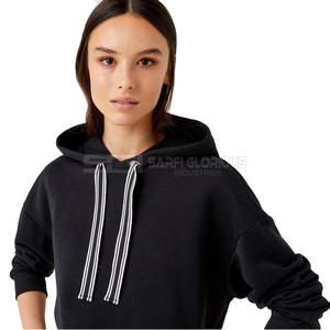 เสื้อฮู้ดผู้หญิงคุณภาพสูง ทรงโอเวอร์ไซส์ ออกแบบโลโก้ด้านหน้าได้ตามต้องการ สไตล์สตรีทแวร์ ราคาขายส่งสำหรับฤดูหนาว - Product Image 3