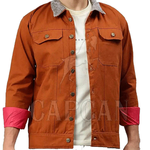 Vestes en jean personnalisables 100% coton pour hommes High Street Style Ripped Washed Street Wear - Product Image 2