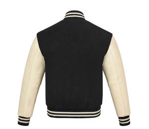 Venta al por mayor de encargo de lana Varsity chaquetas de las mujeres de manga de cuero de alta calidad Letterman chaqueta para el invierno - Product Image 3