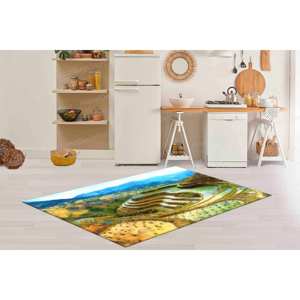 Banaue Rice Terraces Philippines Printed <b>Rug</b> - Farmhouse Outdoor Decor,Chenille <b>Rug</b> - Product Image 5