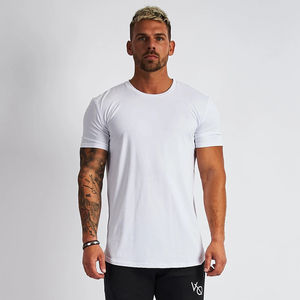 Haute qualité hommes vêtements chemise de sport Slim Fit t-shirts Fitness vêtements de Sport impression personnalisée plaine compressé séchage rapide t-shirt pour hommes - Product Image 6