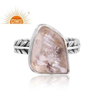 Anillo de diamante Herkimer Natural de plata de ley oxidada hecho a mano, joyería personalizada para mujer, regalo para ella - Product Image 2