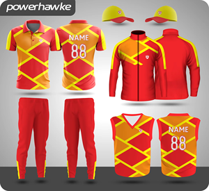 Prohawke Cricket Jersey Cricket Ensemble d'uniformes complets pour adultes avec impression et conception de logo de nom d'équipe personnalisé - Product Image 2