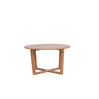 Table basse convertible en teck massif, artisanale, écologique, design minimaliste, bois naturel, mobilier moderne pour la maison