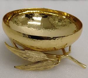 Bol de service en laiton et en acier au design de luxe pour la maison, l'hôtel, le restaurant, la table et la vaisselle - Product Image 6