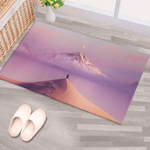 Alfombra decorativa con diseño de luna del desierto Tranquil Desert Moon, alfombra impresa, alfombra fina no tejida - Product Image 2