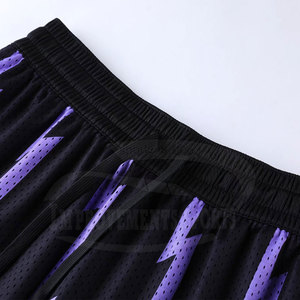 Shorts de basketball sur mesure 100 % polyester, taille mi-haute, respirants, style sportif, motif uni, légers, en promotion à prix réduit - Product Image 3