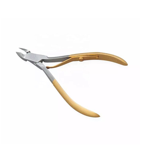 <b>Cuticle</b> Nippers Nail Manicure Scissors <b>Cuticle</b> Clippers <b>Trimmer</b> Dead Skin Remover/ Gold Handle BY ZACHARY INDUSTRIES - Product Image 6