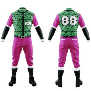 High Quality Custom Professional Baseball Uniforms Breathable Sportswear Sets Printed Wholesale Uniforms - Product Image 1